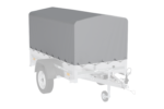 Remorque simple essieu 200×106 avec bâche haute, arceau, rehausses de ridelles et roue jockey – Garden Trailer 200 KIPP – Image 3