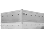 Cliquez pour agrandir Remorque neuve 200×106 avec bâche plate, rehausses de ridelles et roue jockey – Garden Trailer 200 KIPP – Image 5