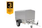 Remorque 750 kg 200 x 125 avec bâche dôme et arceau Garden Trailer 201 KIPP – Image 7