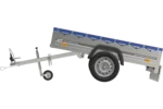 Remorque Garden Trailer 200 Kipp avec roue jockey et bâche plate bleue
