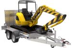 Remorque de chantier pour le transport d'une mini-pelle – UNITRAILER STARK 3 260 – Image 8