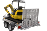 Remorque de chantier pour le transport d'une mini-pelle – UNITRAILER STARK 3 260 – Image 9