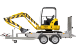 Remorque de chantier pour le transport d'une mini-pelle – UNITRAILER STARK 3 260 – Image 12