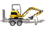 Remorque de chantier pour le transport d'une mini-pelle – UNITRAILER STARK 3 260 – Image 13