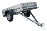 Remorque simple essieu 200×106 avec bâche haute, arceau, rehausses de ridelles et roue jockey – Garden Trailer 200 KIPP – Image 7