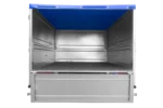 Cliquez pour agrandir Remorque neuve 200×106 avec bâche plate, rehausses de ridelles et roue jockey – Garden Trailer 200 KIPP – Image 12