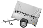 Remorque simple essieu 200×106 avec bâche haute, arceau, rehausses de ridelles et roue jockey – Garden Trailer 200 KIPP – Image 8