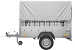 Remorque simple essieu 200×106 avec bâche haute, arceau, rehausses de ridelles et roue jockey – Garden Trailer 200 KIPP – Image 14