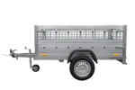 Remorque Garden Trailler 200 KIPP avec rehausses grillagées et roue jockey – Image 4