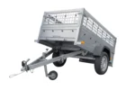 Remorque Garden Trailler 200 KIPP avec rehausses grillagées et roue jockey – Image 6