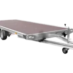 Dépanneuse plate-forme en aluminium à deux essieux UNIPLAT 600 ALU PTAC 3500 KG avec rampes de chargement