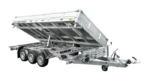 Remorques Benne Hydraulique 3 essieux 400×200 UNITRAILER TASKER 400/3C 3500 KG – Image 4
