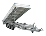 Remorques Benne Hydraulique 3 essieux 400×200 UNITRAILER TASKER 400/3C 3500 KG