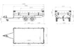 Remorque 2 essieux 304×153 UNITRAILER SOLID 300/2 PTAC 750 kg – Image 8
