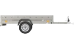 Remorque voiture simple essieu Unitrailer Garden Trailer 230 x 125 cm avec timon fixe 500/750 kg