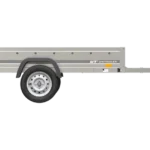 Remorque voiture simple essieu Unitrailer Garden Trailer 230 x 125 cm avec timon fixe 500/750 kg