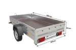 Remorque voiture simple essieu Unitrailer Garden Trailer 230 x 125 cm avec timon fixe 500/750 kg – Image 7
