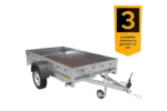 Remorque voiture simple essieu Unitrailer Garden Trailer 230 x 125 cm avec timon fixe 500/750 kg – Image 3